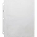 Business Source Sheet Protectors, Top Load, 3.2 mil, 11inx8-1/2in, Clear, 100PK BSN74550